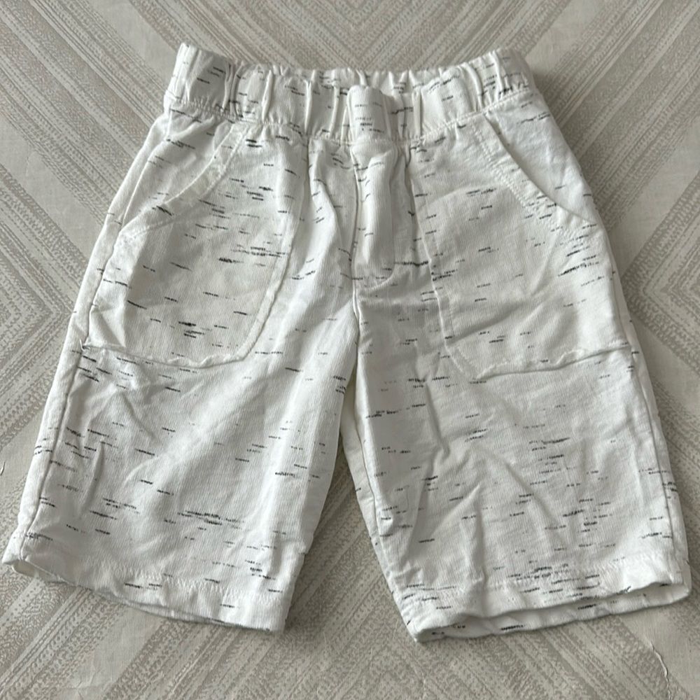 JoahLove Boys Peppered White Soft Shorts